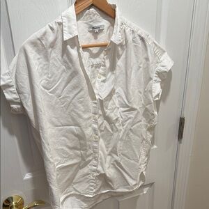 Madewell White Casual Button Down Shirt